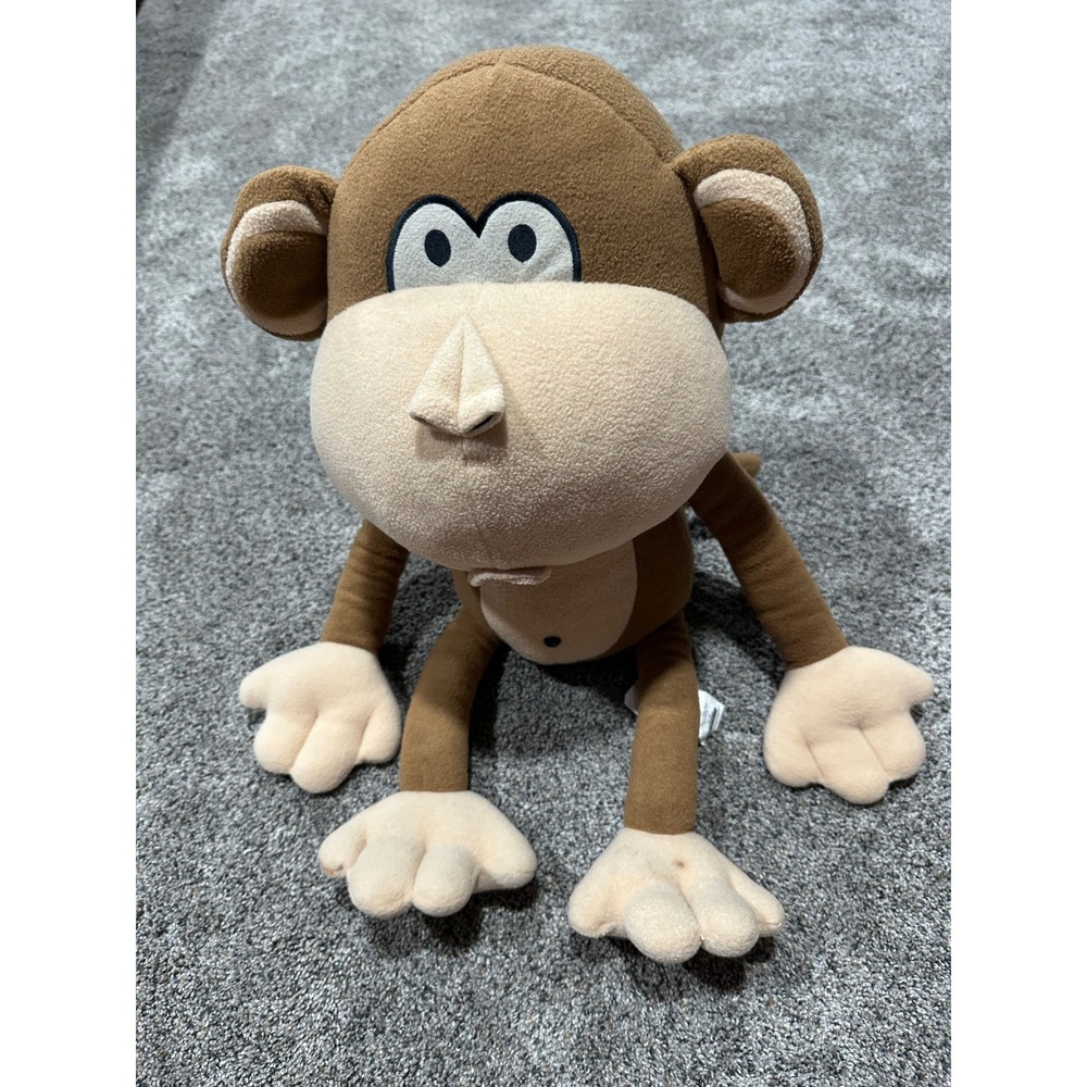 Original Bobby Jack Monkey Plush Stuffed Animal Brown Tan Y2K Han L Lee